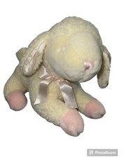 Russ Berrie Lullaby Lamb Stuffed Plush Lovey Wind Up Musical Toy