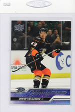 DREW HELLESON ANAHEIM DUCKS 220 2023-24 UPPER DECK SERIES 1 YOUNG GUNS ROOKIE RC