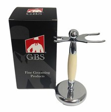 GBS Brush and Razor stands Ivory Accent 