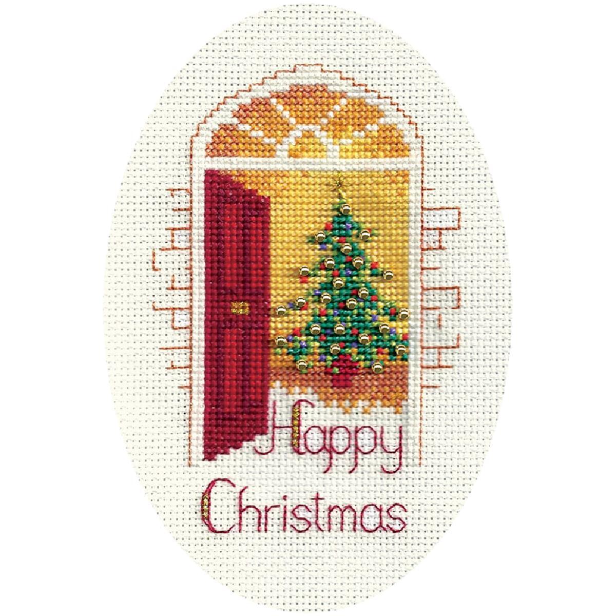 Bothy Threads Greating card counted cross stitch Kit ""Warm Welcome "", 9x13.3cm,