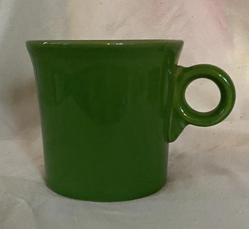 Fiesta Ware Shamrock Green Coffee Mug Ring Handle Homer Laughlin HLC USA Cups