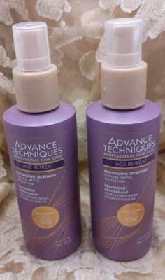2 new Avon Advance Techniques Age Retreat Revitalizing Treatment spray hair 5 oz