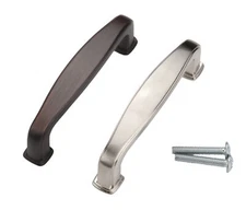 East West Hardware Square Base Zinc Figaro Cabinet Pulls - Color Size Choice