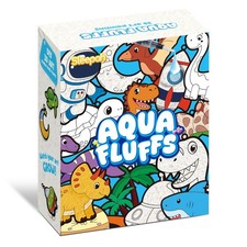 Aqua Puffs Fluffs Mess-Free 3D Art Puffs Kit for Kids Double-Sided Water-Activat