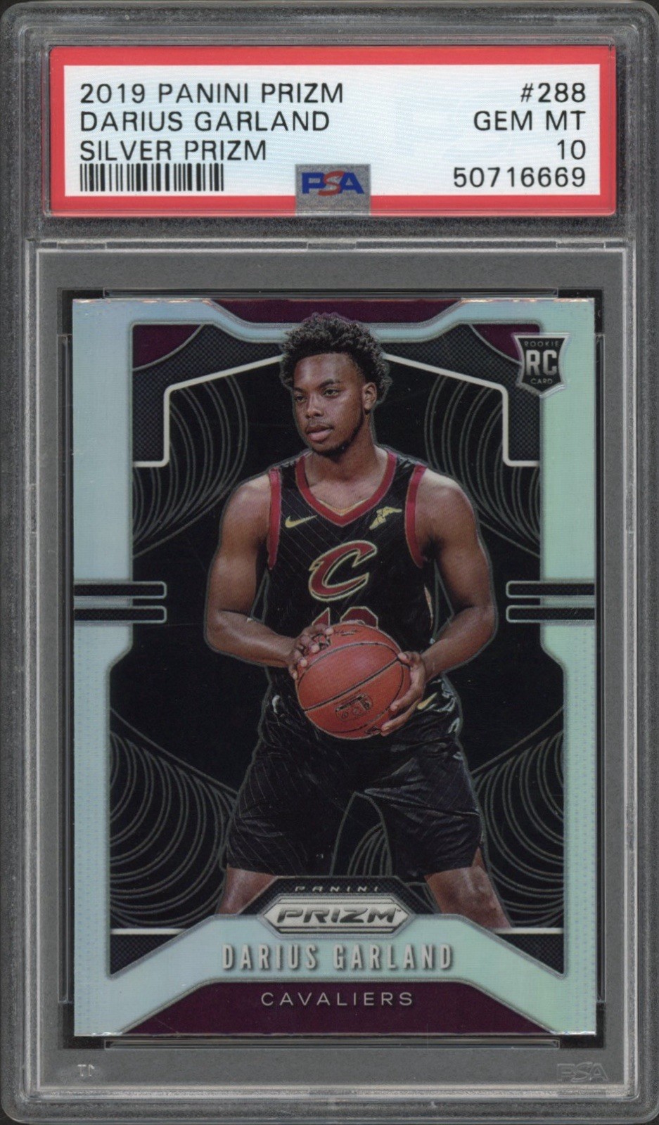 2019 Panini Prizm Darius Garland Rookie RC Silver Prizm #288 PSA 10 GEM MT