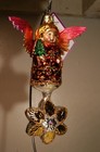 RADKO Ornament King HEARTFULLY YOURS Glass Christmas Ornament ANGEL German Made — photo 3