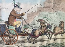 James Gillray Original Etching A Welch Tandem Bohn Edition 1851