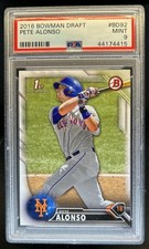 2016 Bowman Draft Pete Alonso 1st Prospect #BD-92 Mets PSA 9