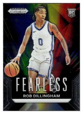Robert Dillingham 2024 Prizm Draft Picks Rookie Fearless #7 Kentucky Wildcats