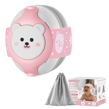 Baby Headphones Noise Cancelling,Bear Baby Earmuffs for Infant Hearing Protec...
