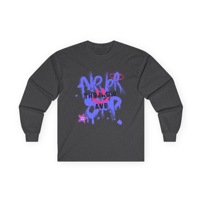 Throw Love Graffiti Long Sleeve Tee | Purple Drip Street Art