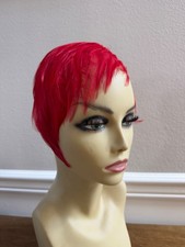 VINTAGE RED FEATHER FASCINATOR HEADBAND COCKTAIL HAT