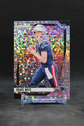 Drake Maye [Orange] #329 2024 Panini Prizm No Huddle card