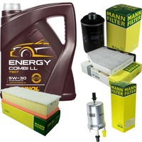 Inspektionspaket 5L Mannol Energy 5W-30 FüR Audi A3 1.8 Tfsi 2.0 TT VW Golf VI