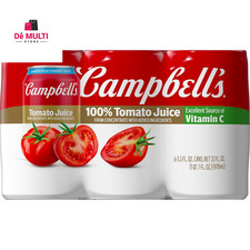 100 Tomato Juice, 5.5 Fl Oz Can 6 Pack 