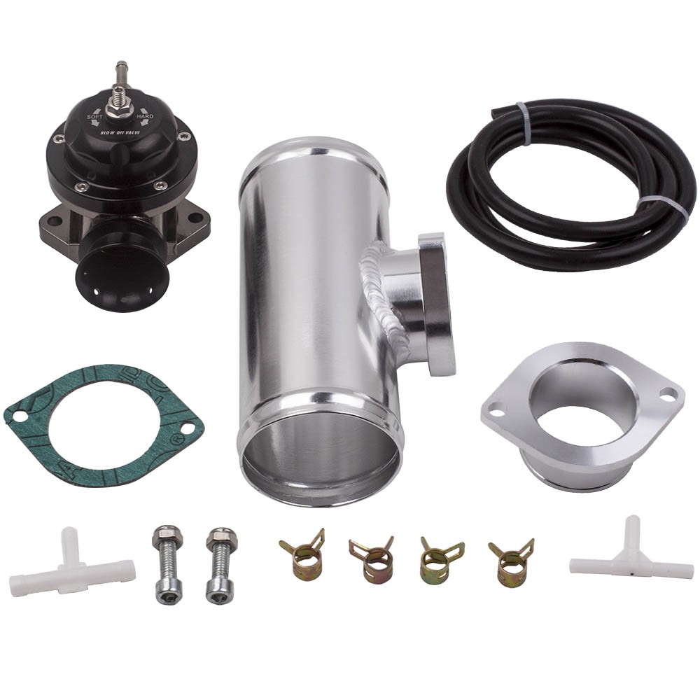 Universal 2.5"" Flange Pipe & Billet Aluminium Type-S Blow Off Valve BOV Aluminum
