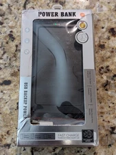 Power Bank USB Backup Fast Charge Portable Solar with Lights Compass Orange