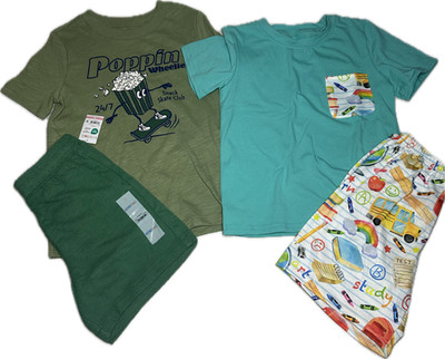 NWT Boys 5-6 Four Piece Bundle - Fun + Style + Comfort