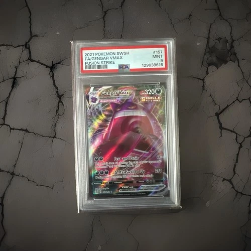 Gengar VMAX 157/264 Fusion Strike Ultra Rare Holo Full Art PSA 9 English