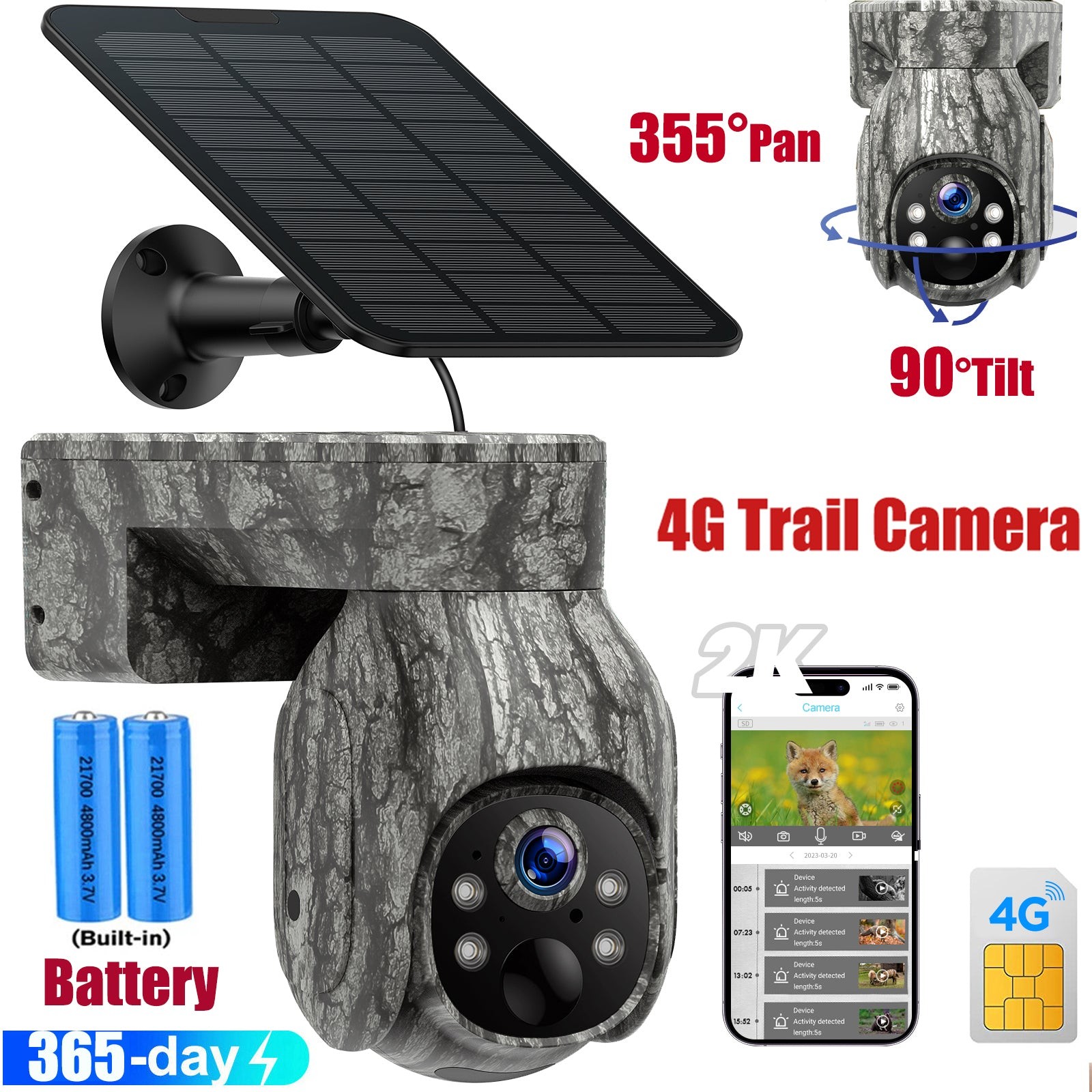 Wireless Solar Battery Pan With Sim Card
