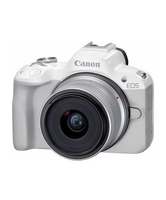 Canon EOS R50 Body + Objektiv RF-S 18-45mm F4.5-6.3 IS STM- White Edition - NEU