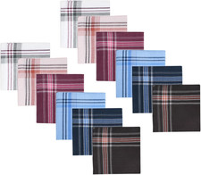 Men'S Handkerchiefs 12 Pack Soft Handkerchiefs for Men Premium Assorted Mens Poc