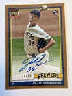 2026 Topps Series 1 Jacob Misiorowski 1991 Topps Baseball Chrome Autographs (RAW)