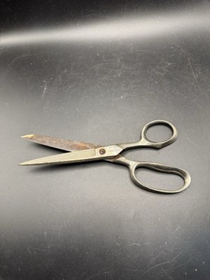 Vintage Macys Dressmaker Shears 8'' Sewing Fabric Scissors Industrial Heavy Duty