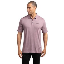 Travis Mathew Fish Outta Water Golf Polo, Stripe Pattern, Pima Cotton, Men's 2XL