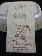 Vintage 1966 Union Pacific Railroad Domeliner City of Denver Portland Brochure