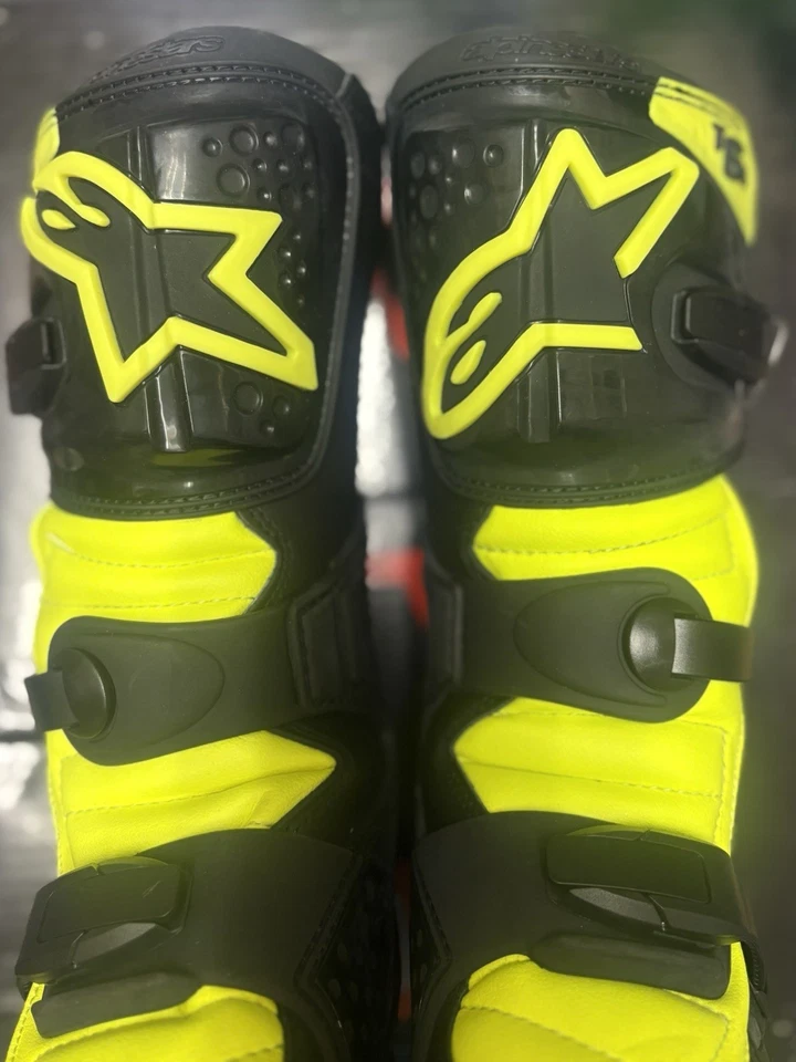 Alpinestars Tech 6 S Black and Yellow Men’s Size 7 Motocross Boots NEW - Image 4 of 4