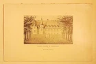 The old castle of Plessis-Belin engraving circa 1900