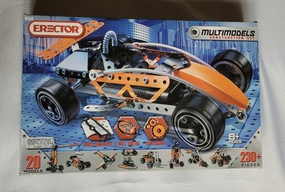 Erector Multimodels Construction Set #6550 | 230 Piece Racecar Kit | Open Box 