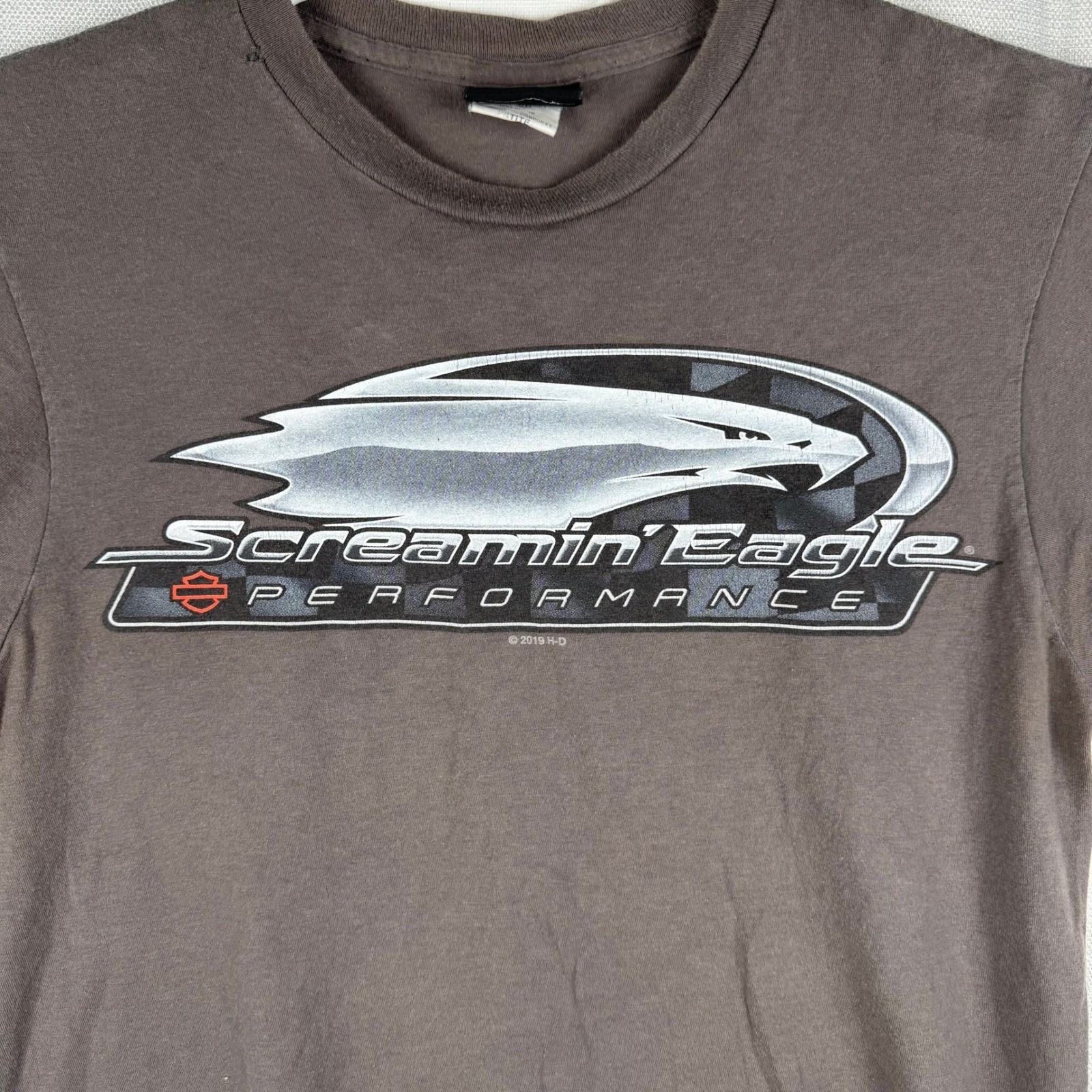 Harley Davidson Screamin Eagle Performance T-Shirt Brown Mens Small 2019 Graphic