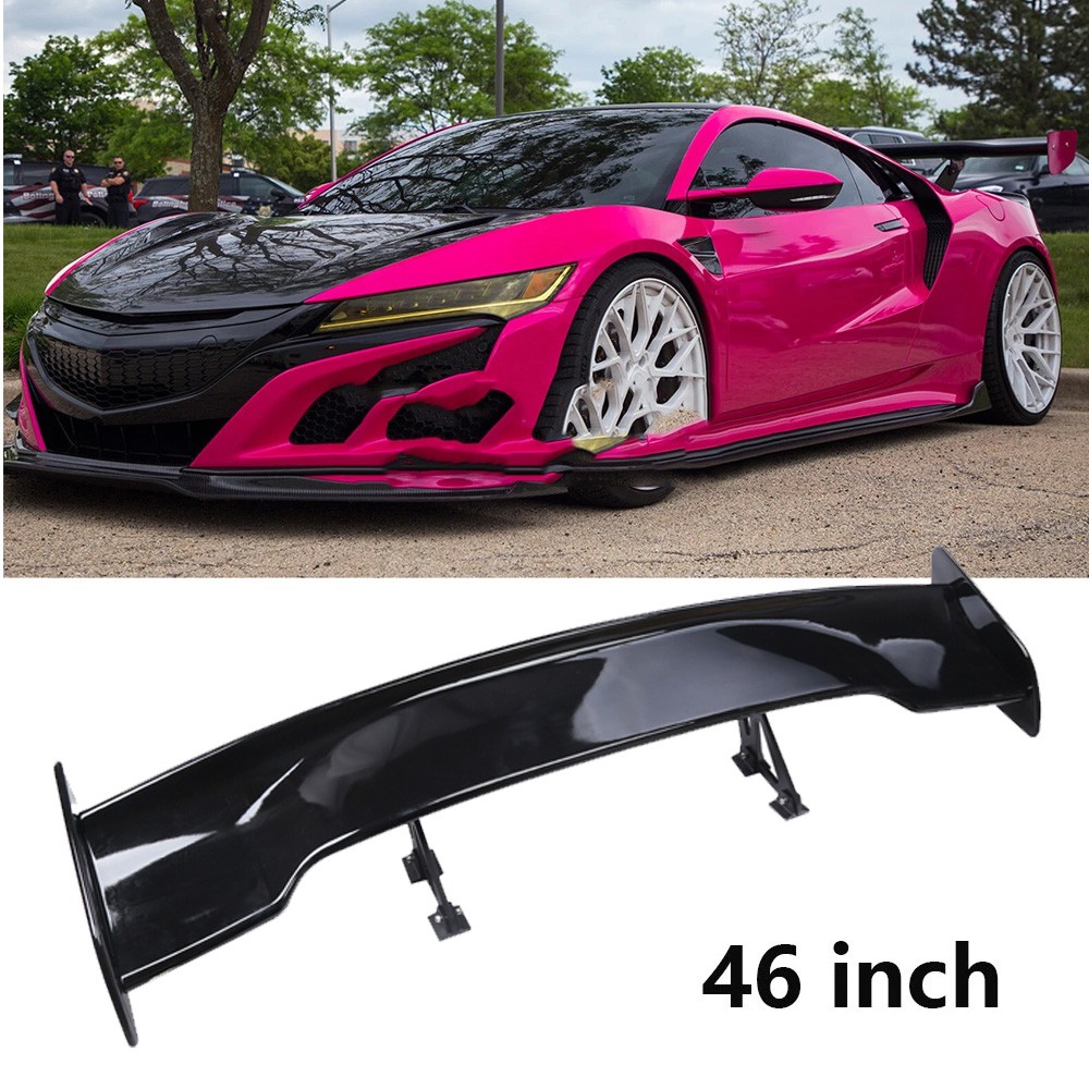 For Acura NSX Coupe Matte 46"Car GT Style Trunk Rear Spoiler Wing Gloss Black