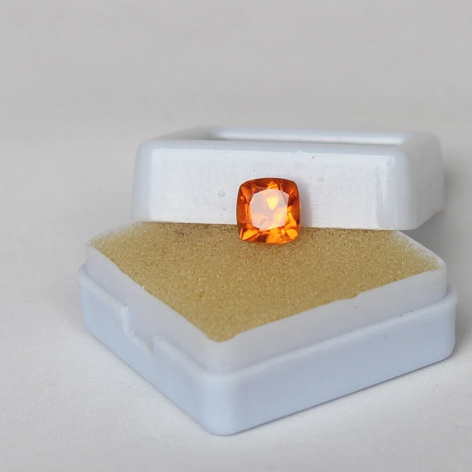 Орегонский солнечный камень васильк 6,70 карата квадратной огранки удивительный драгоценный камень россыпью - Изображение 3 из 4