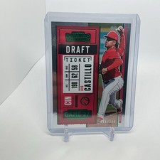 Luis Castillo 2020 Panini Contenders #85 Draft Ticket Green /299 Cincinnati Reds