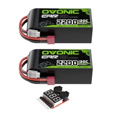 3S Short LiPo Battery 11.1V 2200mAh 120C with Dean-Style T Plug for RC Car RC