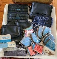 Vintage Lot 45 Pan Am Airline Travel Pouches Eye Covers Luggage Tags Kid's Wings