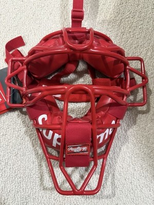 SUPREME x Rawlings Catcher s Mask SS18  Red  Brand New With Tags