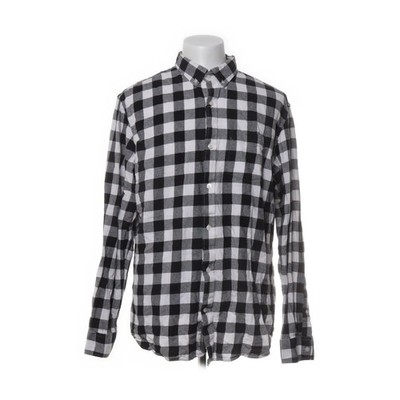Old Navy, Flanellhemd, Größe: XL, Slim Fit, Schwarz/Weiß, Baumwolle, Karo #OKO