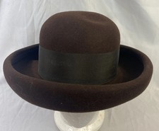 Betmar New York Hat Brown 100 Wool Womans Fedora Church Style Hat