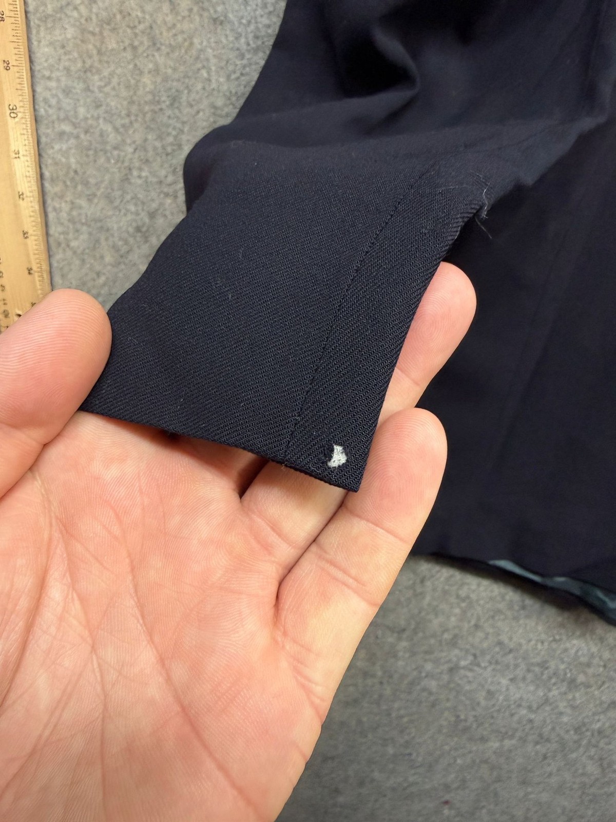 Yves Saint Laurent Blazer Mens Size Large Navy New Wool Double Breasted YSL thumbnail 12