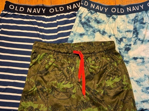 Old Navy Boys Sleep Pajamas Shorts Summer - Set of 3 Large 10-12 - Picture 2 of 5