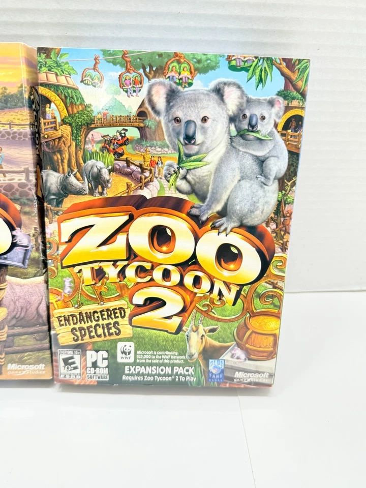 Zoo Tycoon 2: Endagered Species & African Adventure Expansions Lot of 2 New Seal - Image 2 of 4