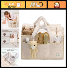 PeraBella Baby Diaper Caddy Organizer with Handle, Boy Girl Shower Gift Basket