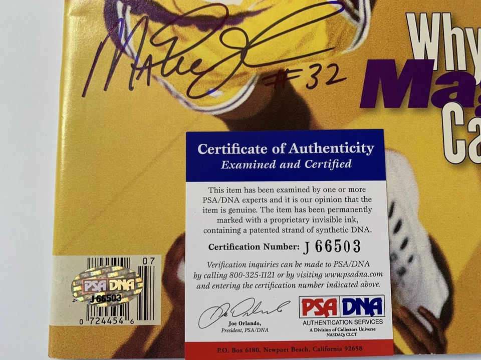 Magic Johnson signed Sports Illustrated autographed SI magazine PSA TriStar - Image 3 of 4