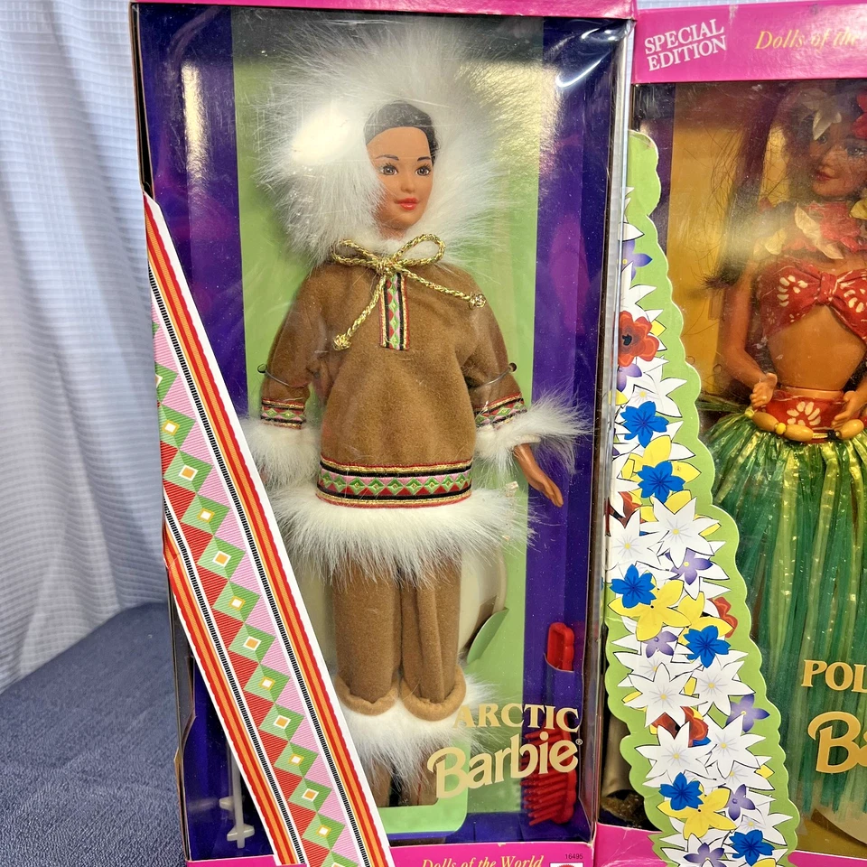 Muñecas Barbie del Mundo Chinas 1993, Polinesias 1994 y Árticas 1996 LEER Foto 4 de 4
