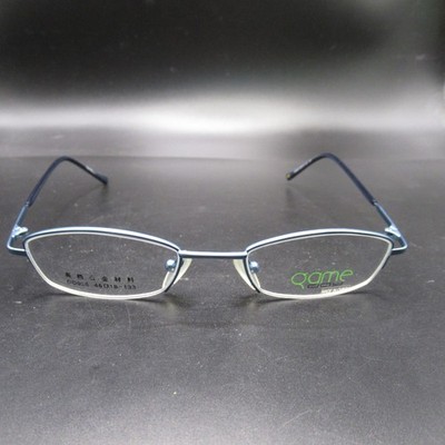QGame GD026 Blue Titanium Alloy Eyeglass Frames 46-18-133 Unisex Adults