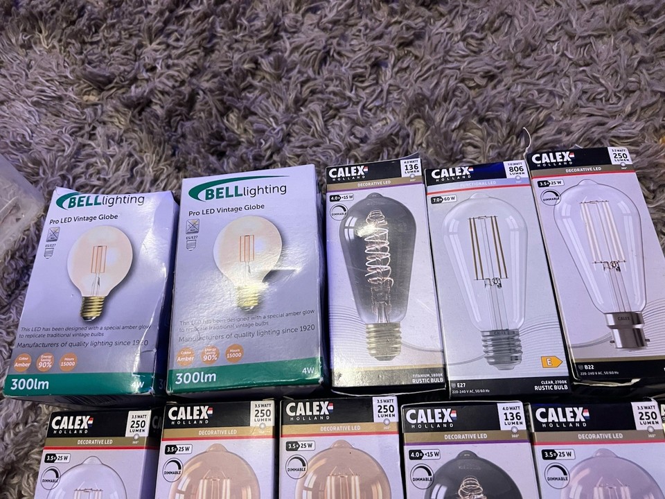 Calax Bulb Calex LED dimmable decorative bulbs E27 fitments 2 x Bell Joblot bundle ...